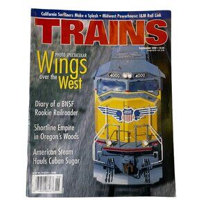 Trains Magazine September 2000 Vol 60 no 9 Railroad Enthusiast Book u California